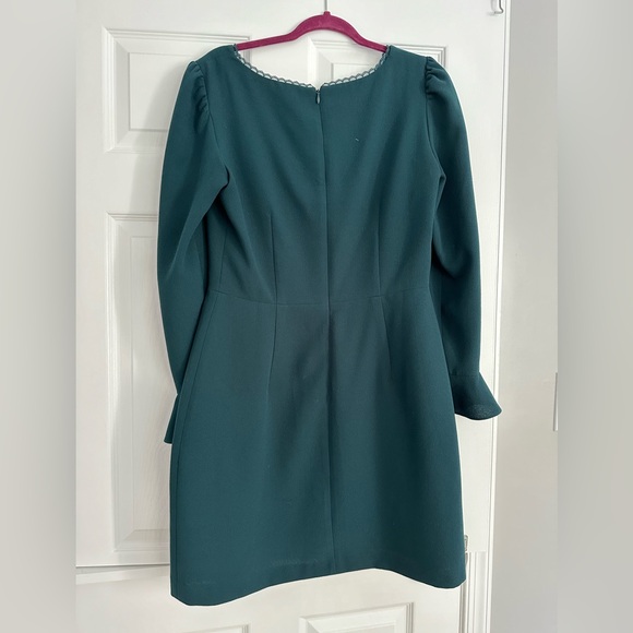 Club Monaco Mariney Mini Dress In Hunter Green Sz 10 - Picture 9 of 10